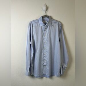 Eaton Contemporary Blue Cotton Dress Shirt